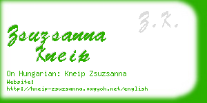 zsuzsanna kneip business card